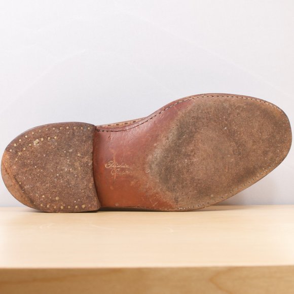 VTG Florsheim Imperial McHale 🇨🇦 9D Longwing 93602 Nailed Heel Double Sole - Picture 7 of 9